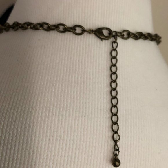 Unique Nested Circles Gold Tone Statement Necklace - Picture 5 of 10